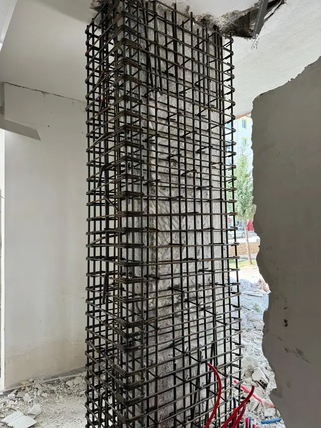 Foto de obra de Meva1 Mühendislik 84 — refuerzo estructural y renovación urbana